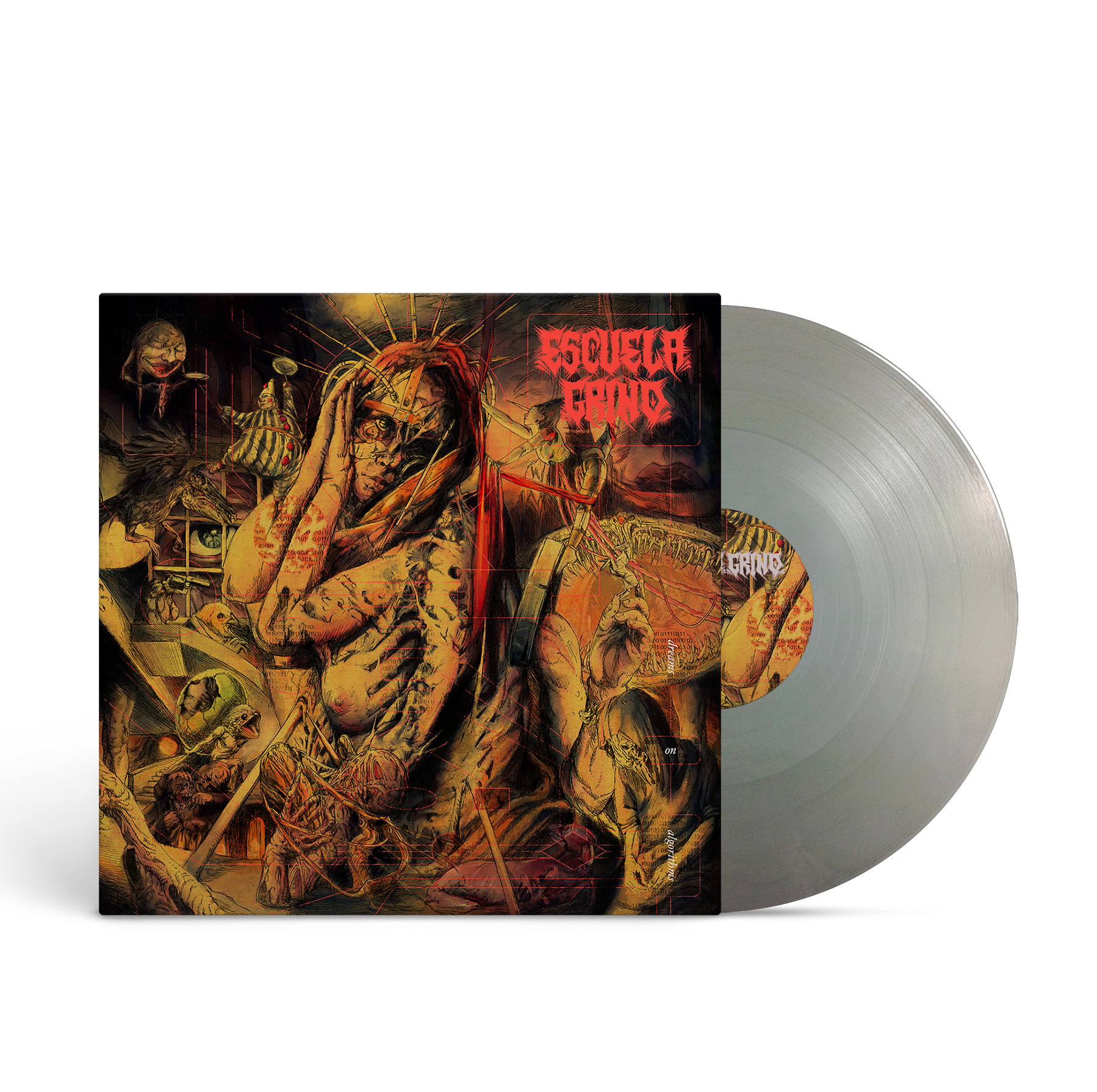 Escuela Grind - Dreams On Algorithms Metallic Silver Vinyl LP Vinyl Record
