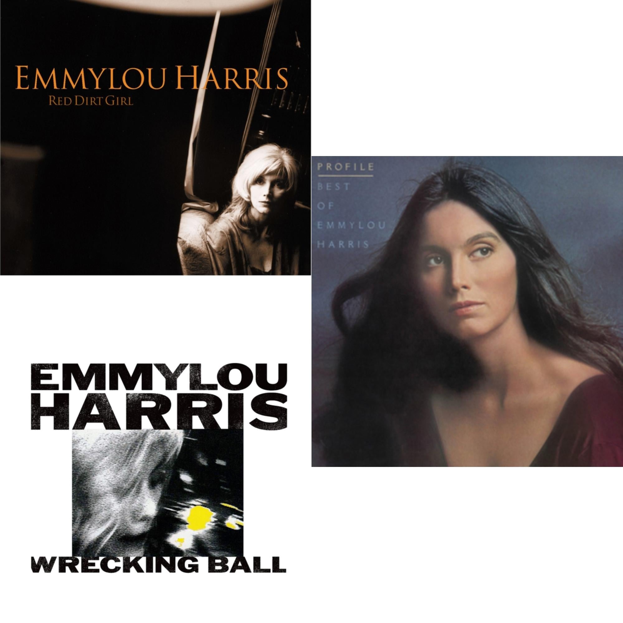 Red Dirt Girl (Translucent Red LP Vinyl) & Wrecking Ball & Profile: Best Of Emmylou Harris