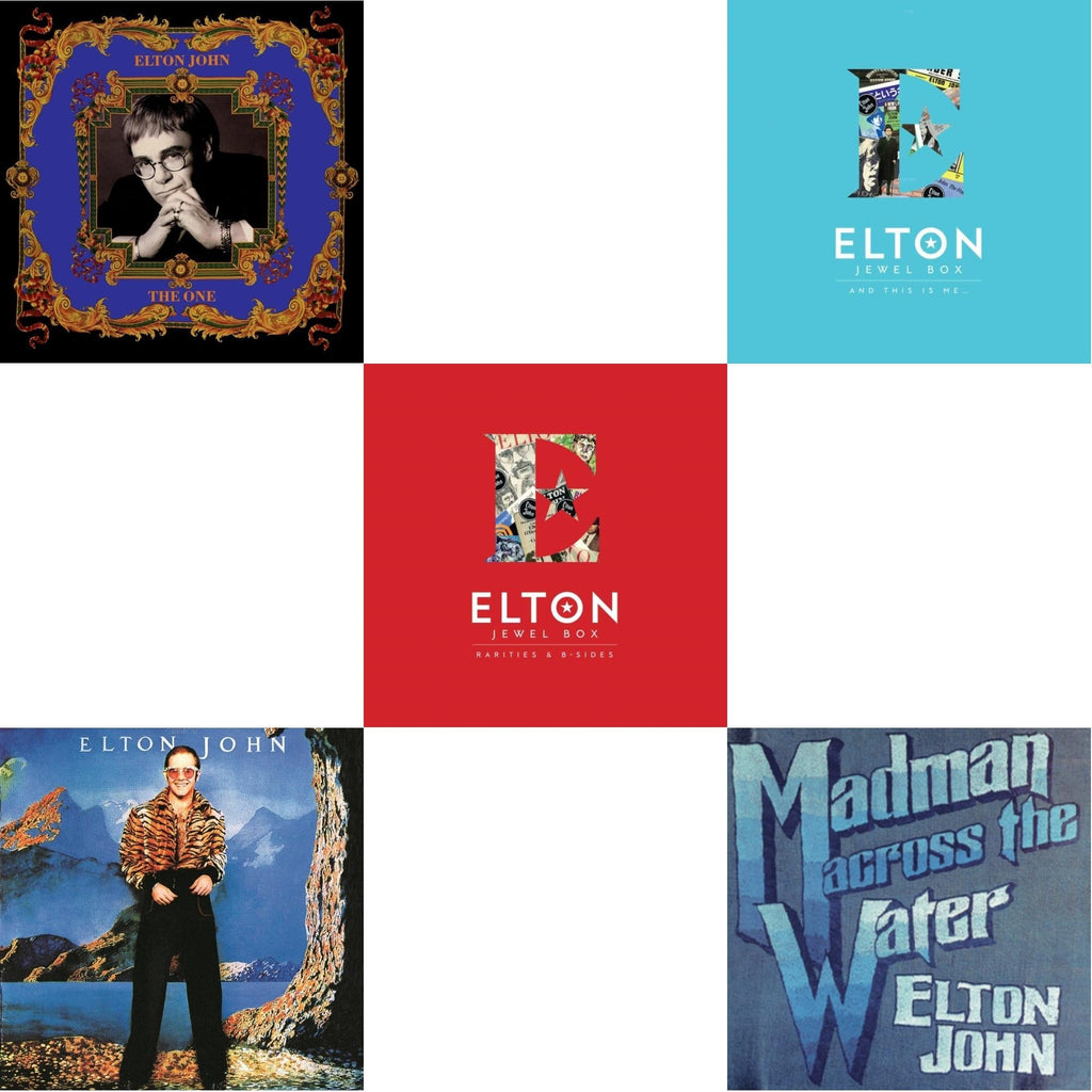 One (2LP) & Caribou (50Th Anniversary Edition/2LP/Blue Vinyl) & Jewel Box (3LP - Rarities & B-Sides) & Jewel Box (2LP - And This Is Me) & Madman Across The Water (LP)