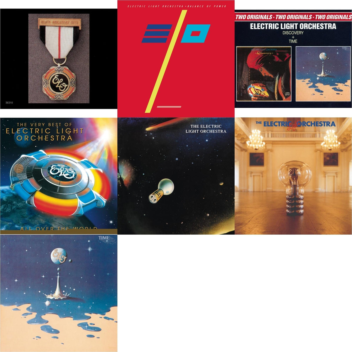 Greatest Hits & All Over The World: Very Best Of & Balance Of Power & Discovery & Elo 2 & No Answer & Time