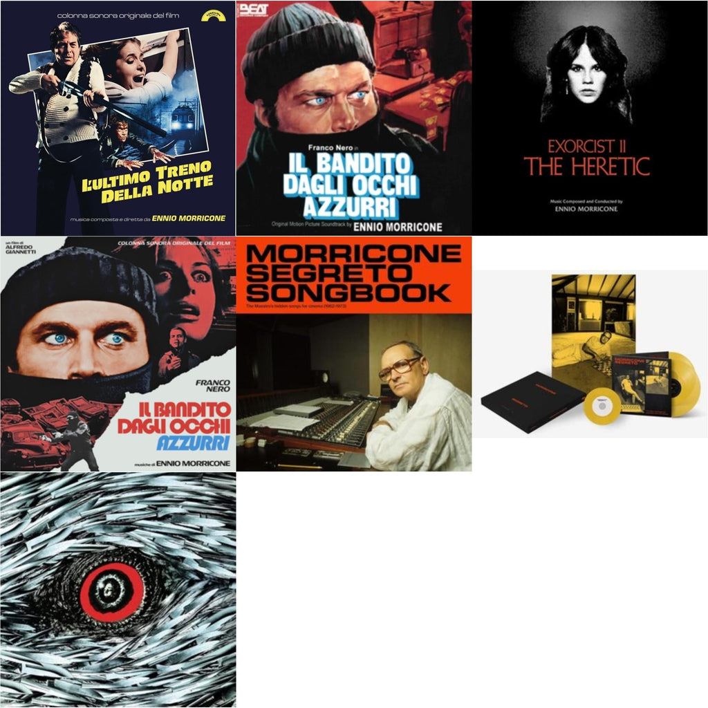 Ennio Morricone - Morricone Segreto (Yellow Vinyl/2LP/7Inch Single Collector's Edition) & Blue-Eyed Bandit (Il Bandito Dagli Occhi Azzurri) Ost & L’Ultimo Treno Della Notte (Yellow LP Vinyl) & Blue-Eyed Bandit (Il Bandito Dagli Occhi Azzurri) Ost