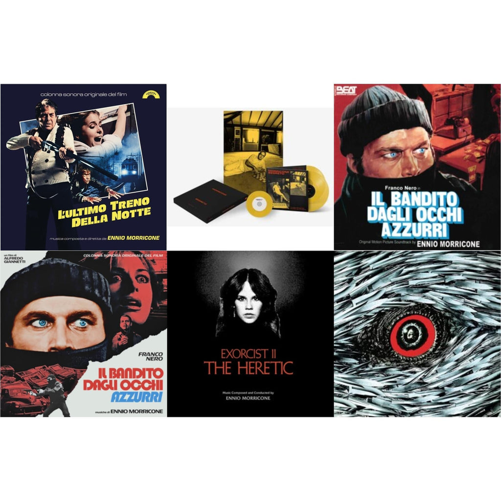 Ennio Morricone - Morricone Segreto (Yellow Vinyl/2LP/7Inch Single Collector's Edition) & Blue-Eyed Bandit (Il Bandito Dagli Occhi Azzurri) Ost & L’Ultimo Treno Della Notte (Yellow LP Vinyl) & Blue-Eyed Bandit (Il Bandito Dagli Occhi Azzurri) Ost