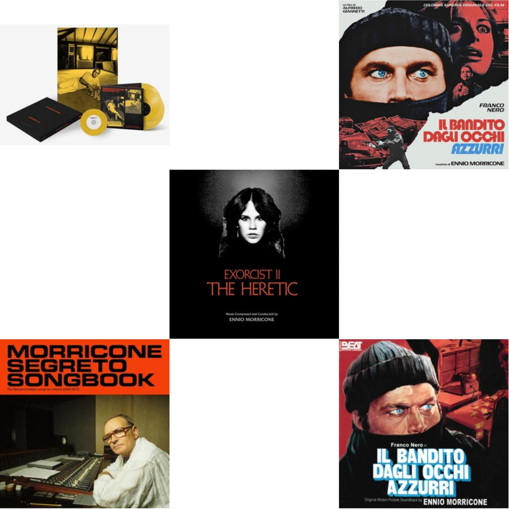 Ennio Morricone - Morricone Segreto (Yellow Vinyl/2LP/7Inch Single Collector's Edition) & Blue-Eyed Bandit (Il Bandito Dagli Occhi Azzurri) Ost & Blue-Eyed Bandit (Il Bandito Dagli Occhi Azzurri) Ost (Blue LP Vinyl) (Rsd) & Morricone Segreto Songbook