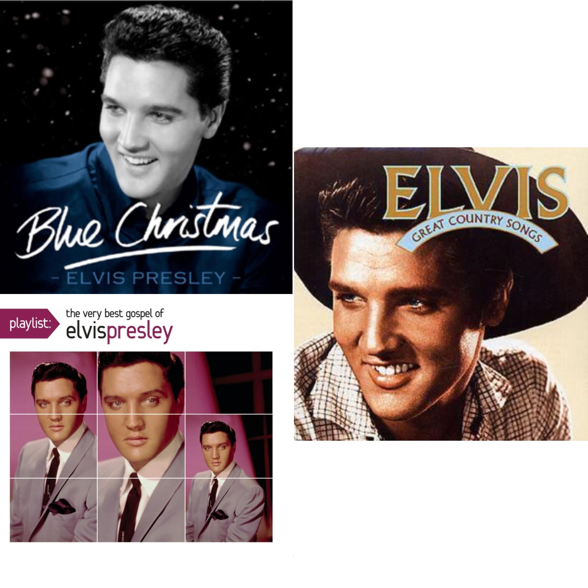 Great Country Songs & Blue Christmas & Playlist: Very Best Gospel Of Elvis Presley