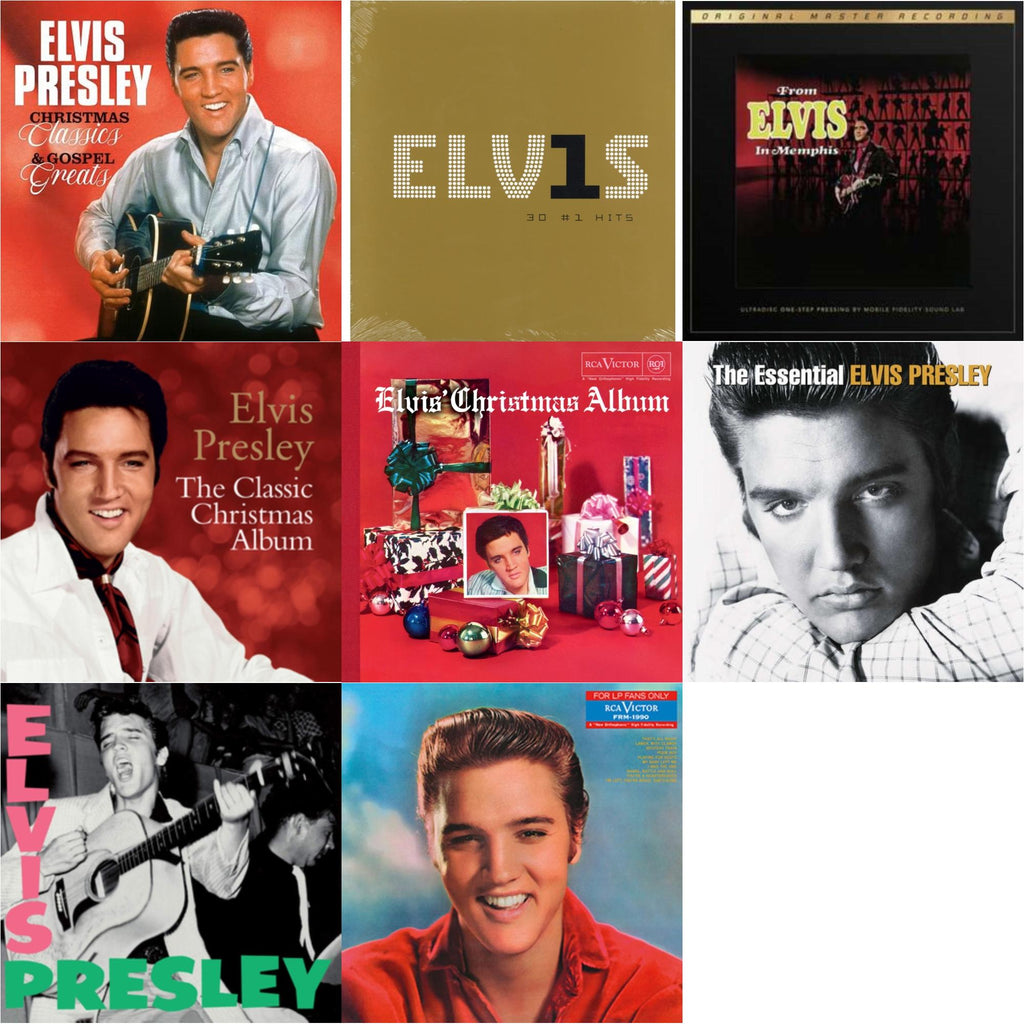Elvis Presley - Classic Christmas Album & Elvis' Christmas Album & From Elvis In Memphis (2LP/180G/45RPM Supervinyl Ultradisc One-Step/Original Masters/Limited) & Elvis Presley (Limited/Transparent Green LP Vinyl/180G) & Christmas Classics & Gospel