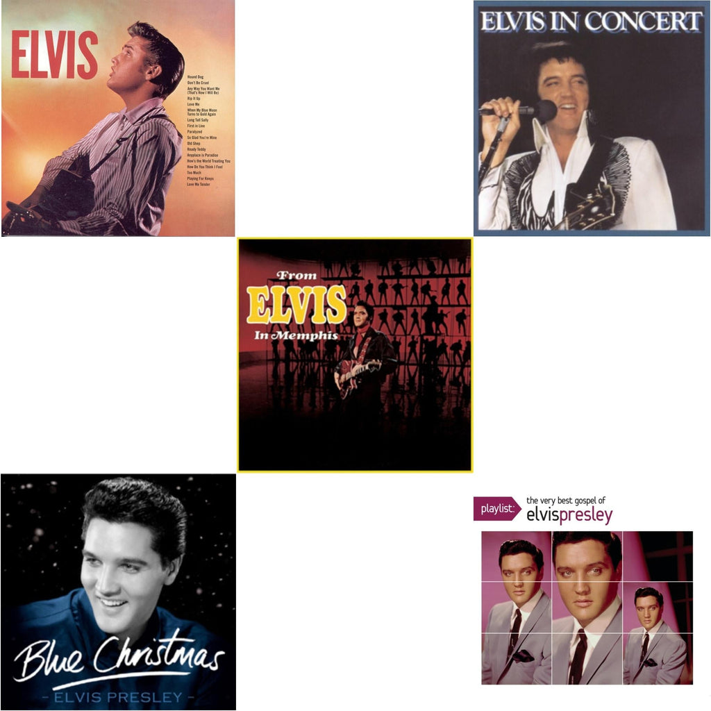 Elvis In Concert & Elvis & From Elvis In Memphis & Blue Christmas & Playlist: Very Best Gospel Of Elvis Presley