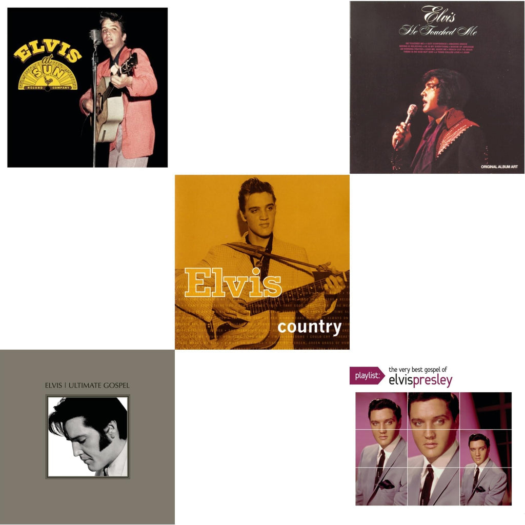 Elvis At Sun & Elvis Ultimate Gospel & Elvis Country & He Touched Me & Playlist: Very Best Gospel Of Elvis Presley