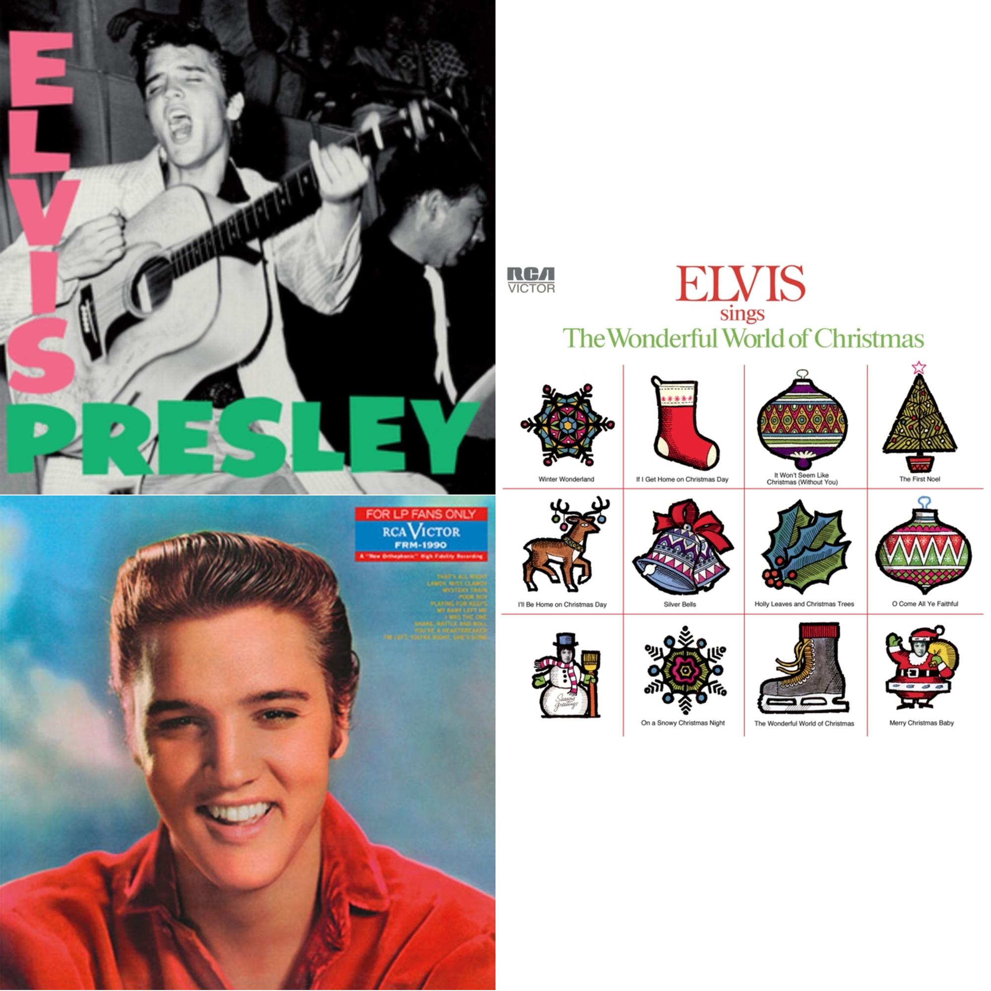 Elvis Sings The Wonderful World Of Christmas & Elvis Presley (Limited/Transparent Green LP Vinyl/180G) & For LP Fans Only (Translucent Blue Vinyl/180G)