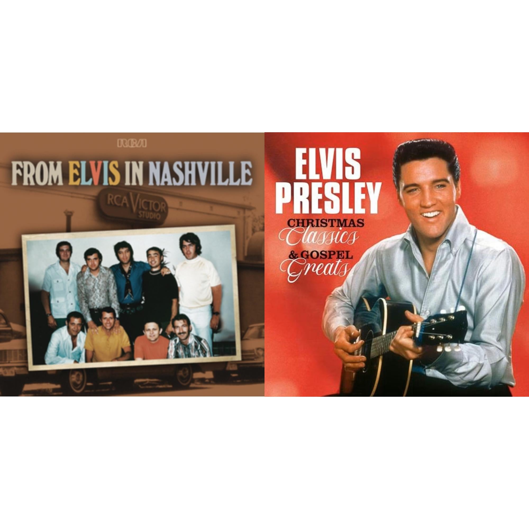 From Elvis In Nashville (2LP) & Christmas Classics & Gospel Greats (Ams Exclusive) (Snowy White LP Vinyl)
