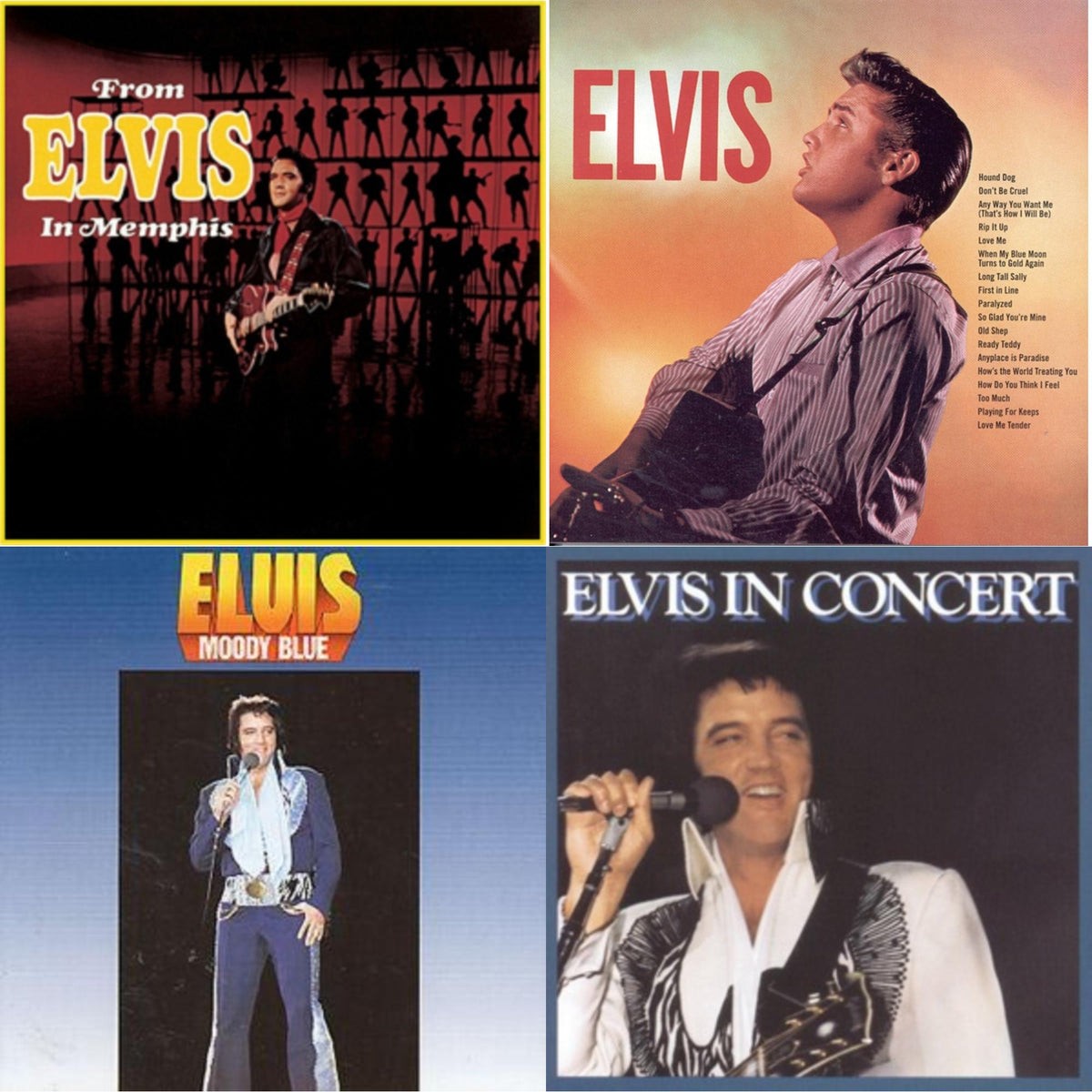 Elvis In Concert & Moody Blue & Elvis & From Elvis In Memphis