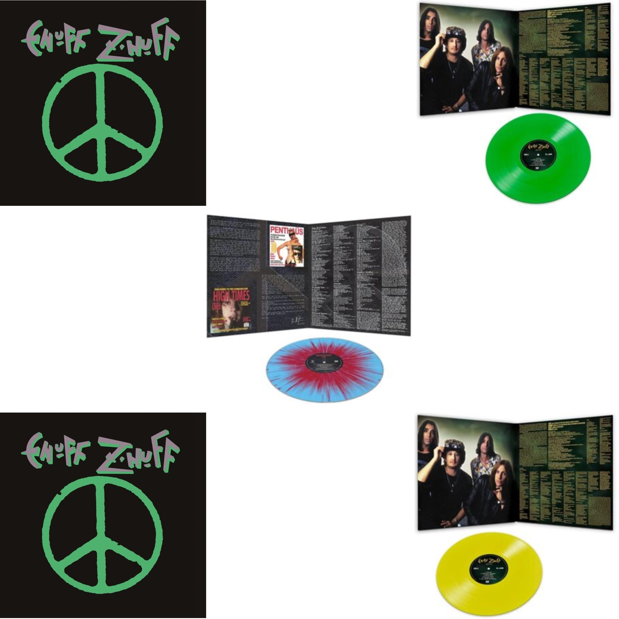 Enuff Z'nuff (180G/Purple LP Vinyl/Limited Edition) & Enuff Z'nuff (180G/Green LP Vinyl/Limited Edition) & 1985 (Blue & Red Starburst LP Vinyl) & Seven (Green LP Vinyl/Reissue) & Seven (Yellow LP Vinyl/Reissue)