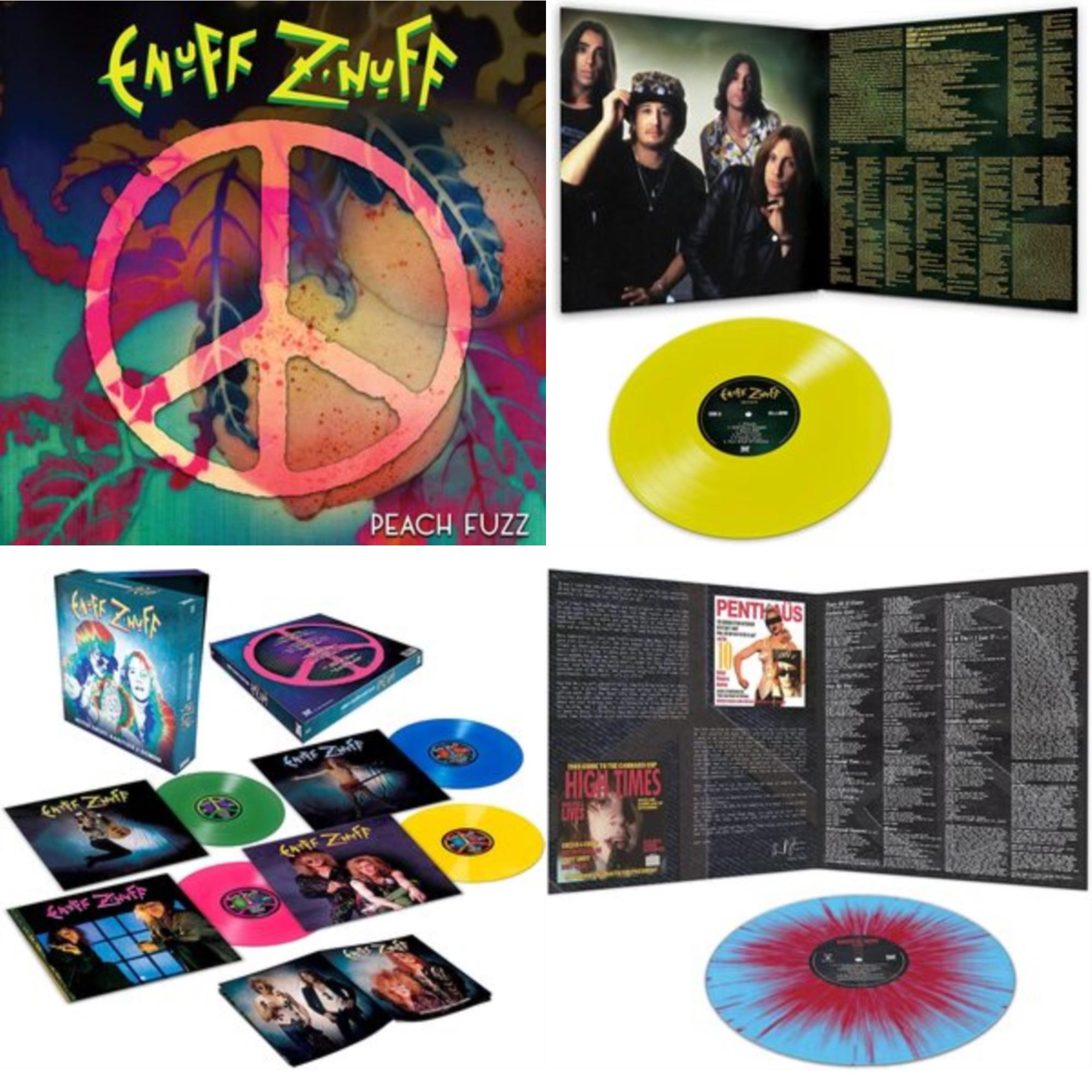 Enuff Z'nuff - 1985 (Blue & Red Starburst LP Vinyl) & Peach Fuzz (Peach LP Vinyl) & Rarities & Demos (4LP/Colored Vinyl) & Seven (Yellow LP Vinyl/Reissue)