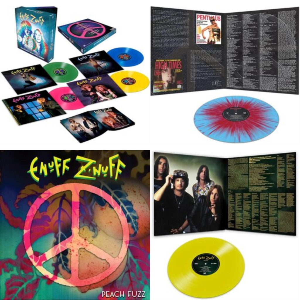 Enuff Z'nuff - Rarities & Demos (4LP/Colored Vinyl) & 1985 (Blue & Red Starburst LP Vinyl) & Peach Fuzz (Peach LP Vinyl) & Seven (Yellow LP Vinyl/Reissue)