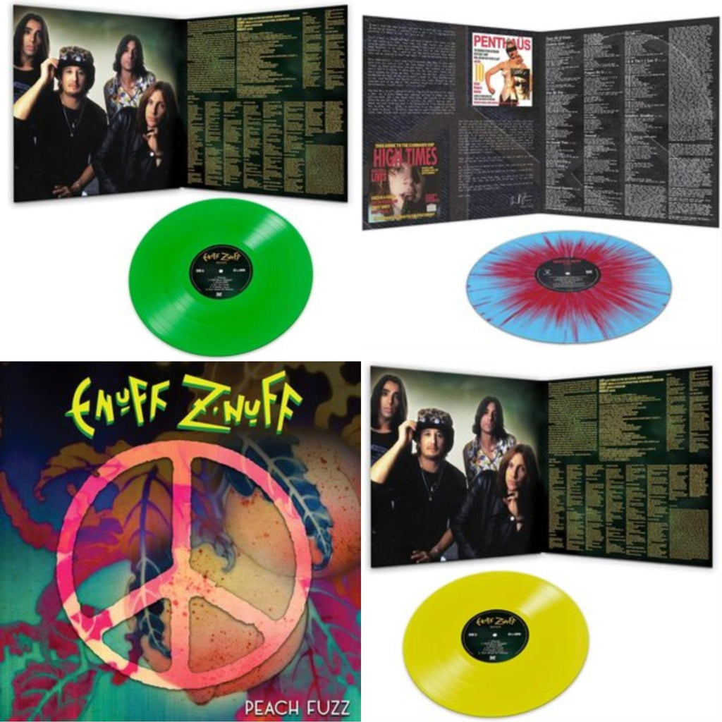 Enuff Z'nuff - 1985 (Blue & Red Starburst LP Vinyl) & Peach Fuzz (Peach LP Vinyl) & Seven (Green LP Vinyl/Reissue) & Seven (Yellow LP Vinyl/Reissue)