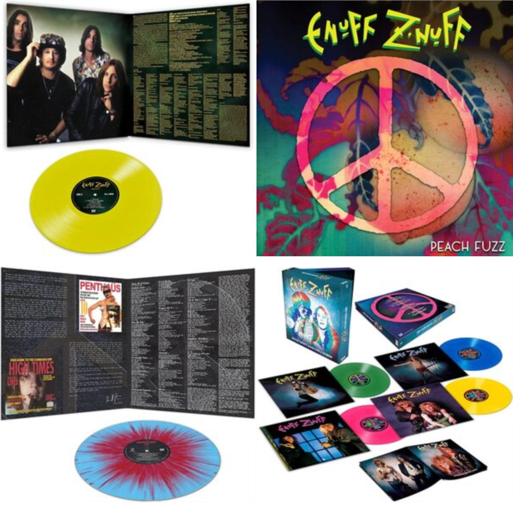 Enuff Z'nuff - Seven (Yellow LP Vinyl/Reissue) & Peach Fuzz (Peach LP Vinyl) & 1985 (Blue & Red Starburst LP Vinyl) & Rarities & Demos (4LP/Colored Vinyl)