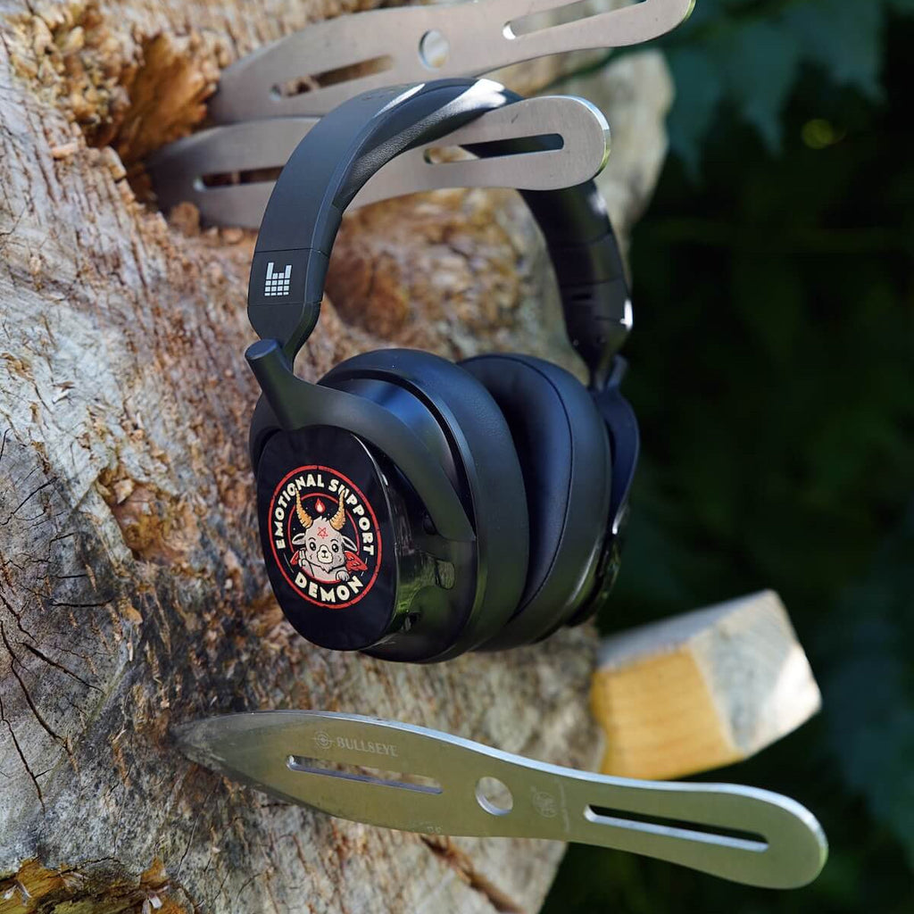 Emotional Support Demon by @Edu.ely Limited Edition Heavys Headphone Shells & Headphone Bundle
