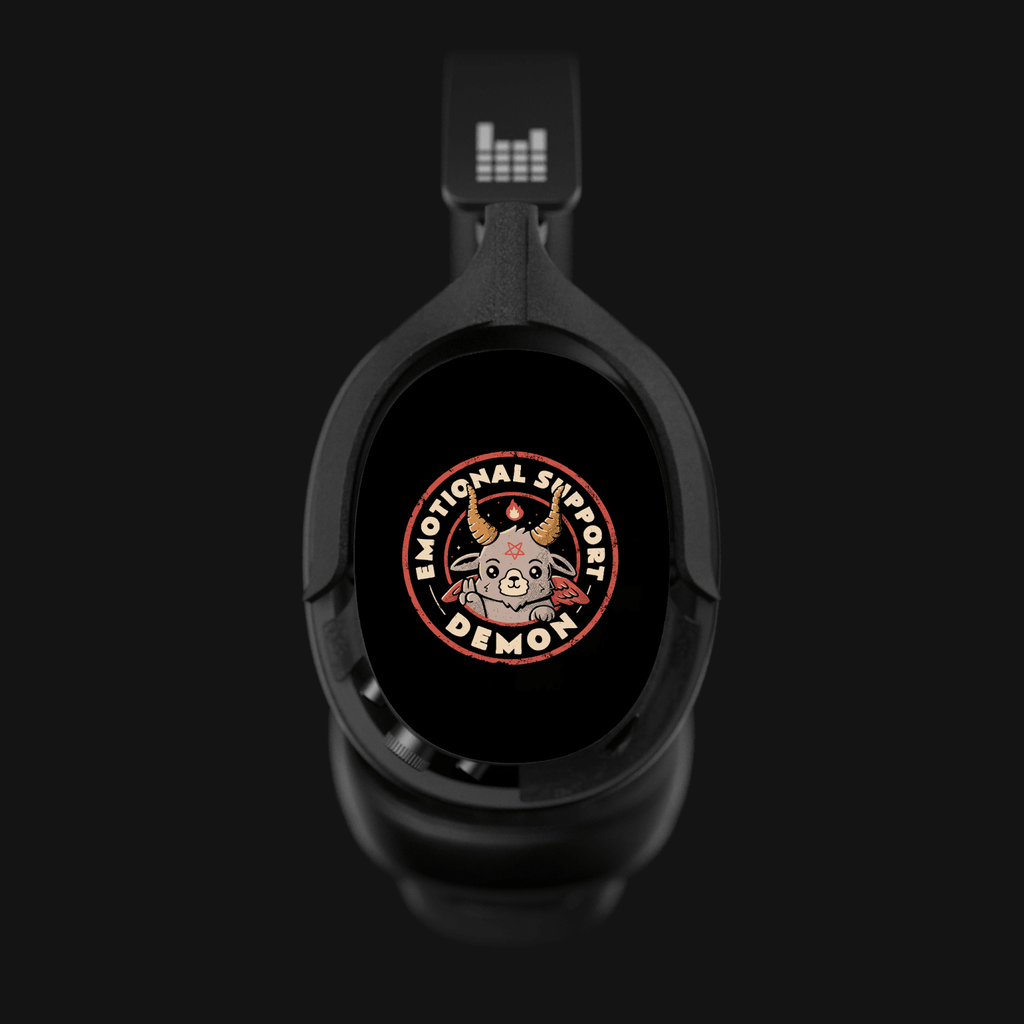 Emotional Support Demon by @Edu.ely Limited Edition Heavys Headphone Shells & Headphone Bundle