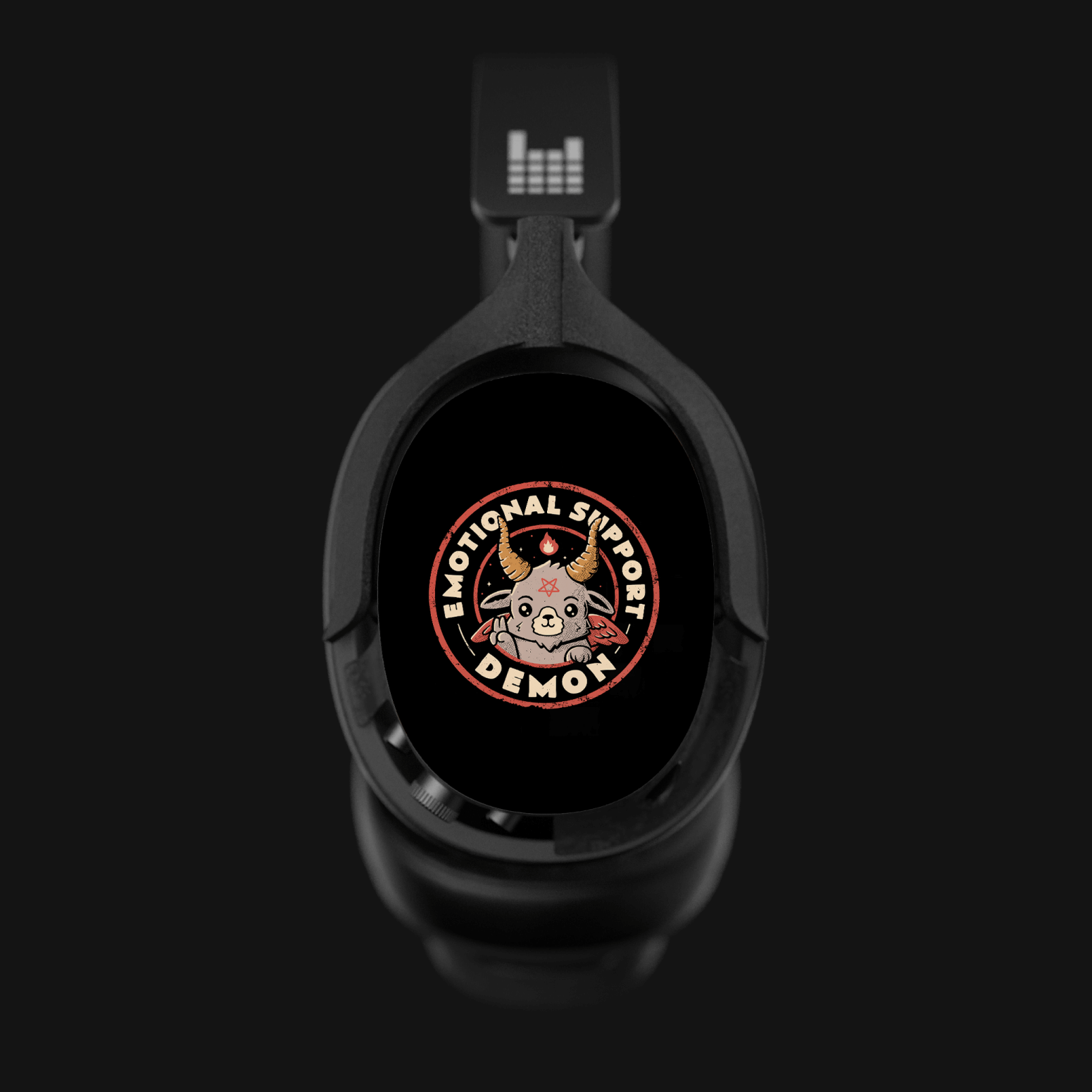 Emotional Support Demon by @Edu.ely Limited Edition Heavys Headphone Shells & Headphone Bundle