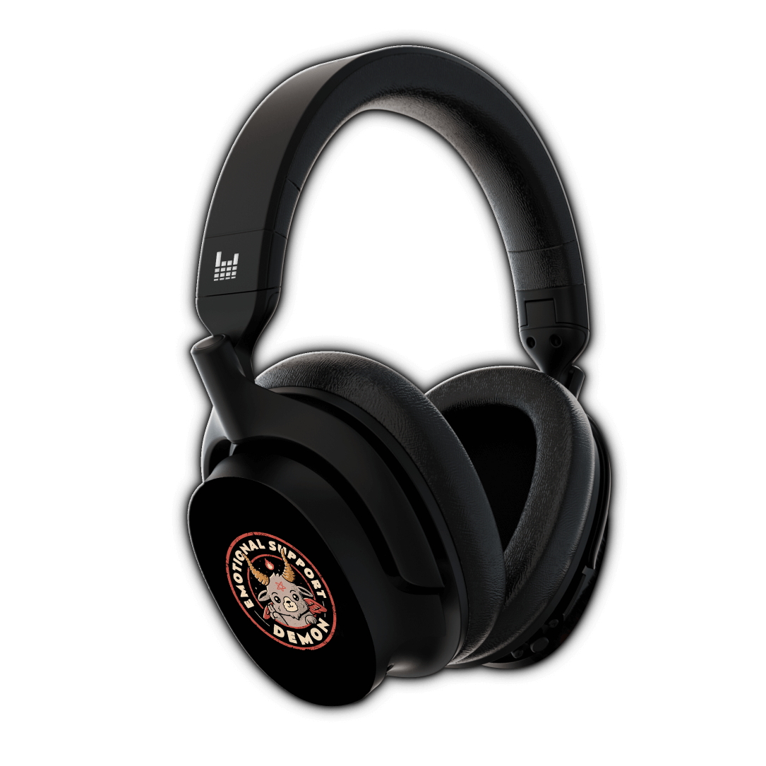 Emotional Support Demon by @Edu.ely Limited Edition Heavys Headphone Shells & Headphone Bundle