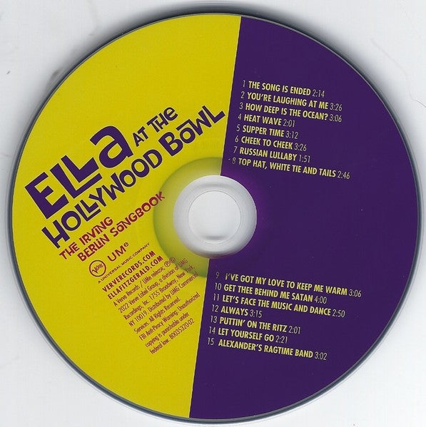 Ella Fitzgerald – Ella At The Hollywood Bowl: The Irving Berlin Songbook Music CD