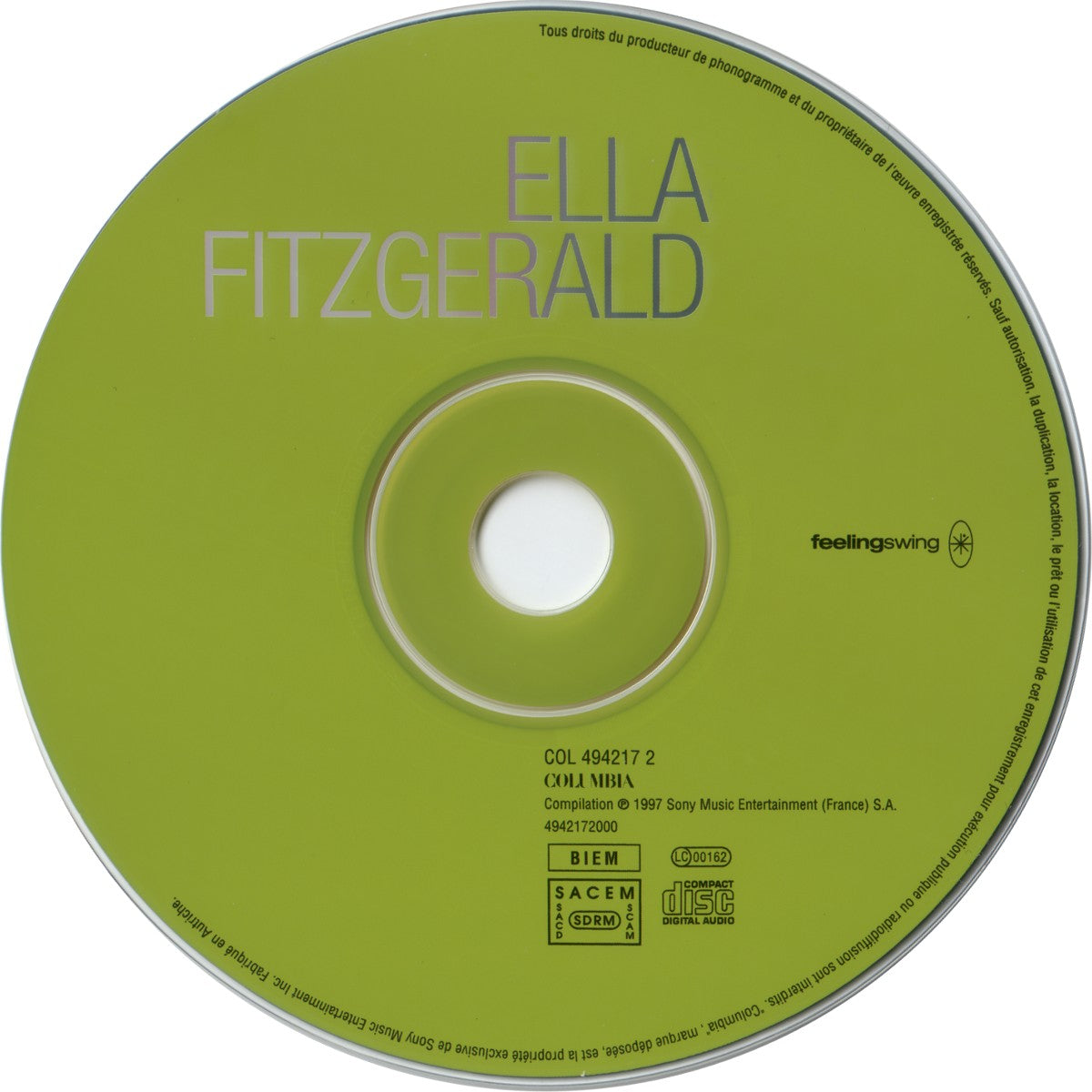 Ella Fitzgerald – Ella Fitzgerald Music CD