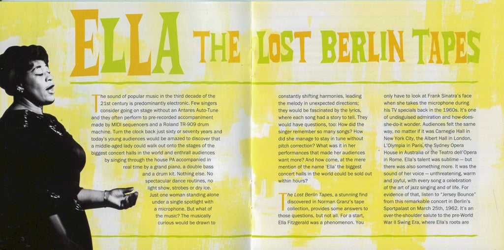 Ella Fitzgerald – Ella: The Lost Berlin Tapes Music CD