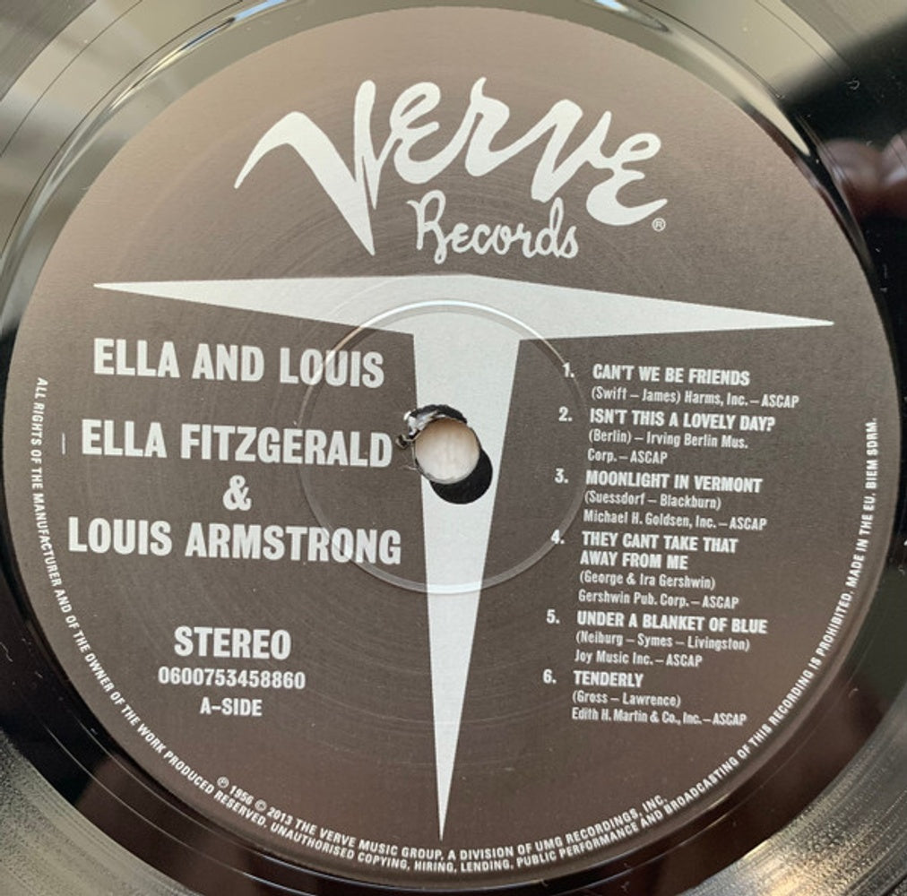 Ella Fitzgerald & Louis Armstrong – Ella & Louis (LP Vinyl) Vinyl Record