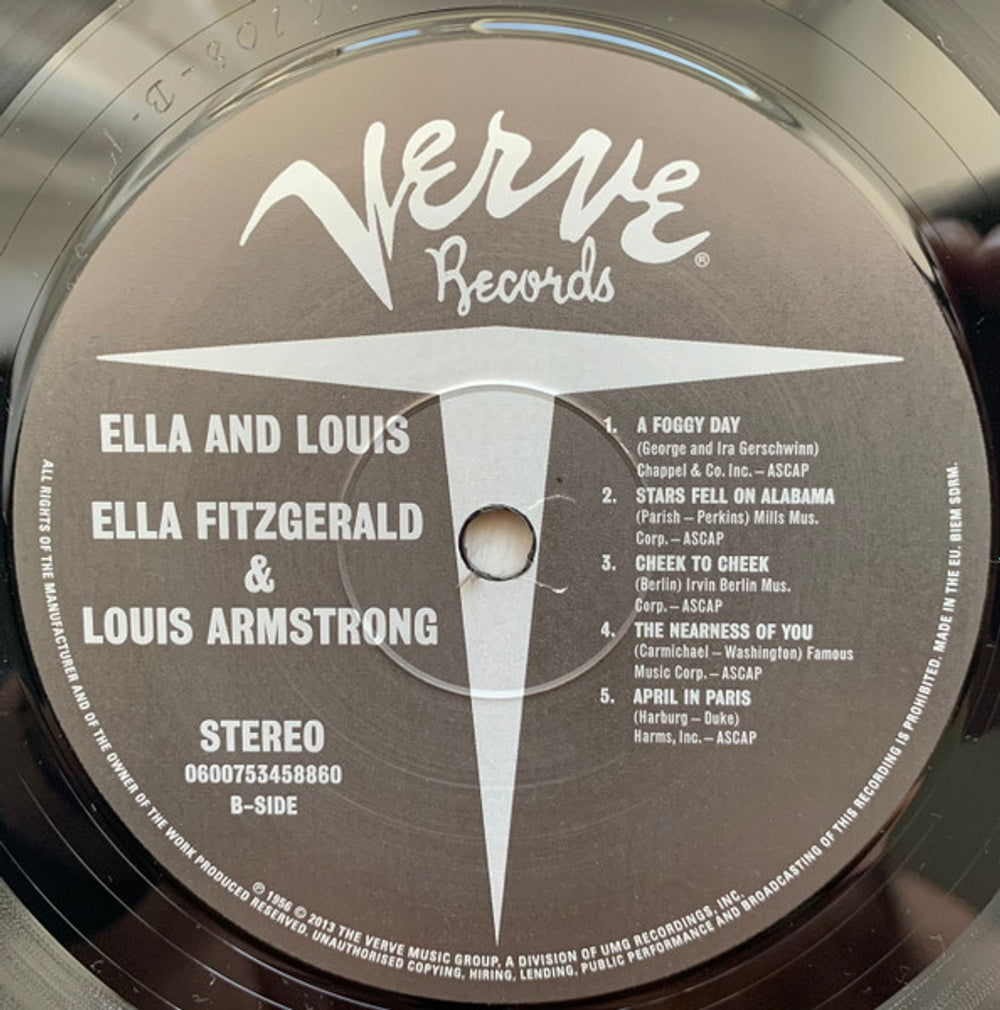 Ella Fitzgerald & Louis Armstrong – Ella & Louis (LP Vinyl) Vinyl Record
