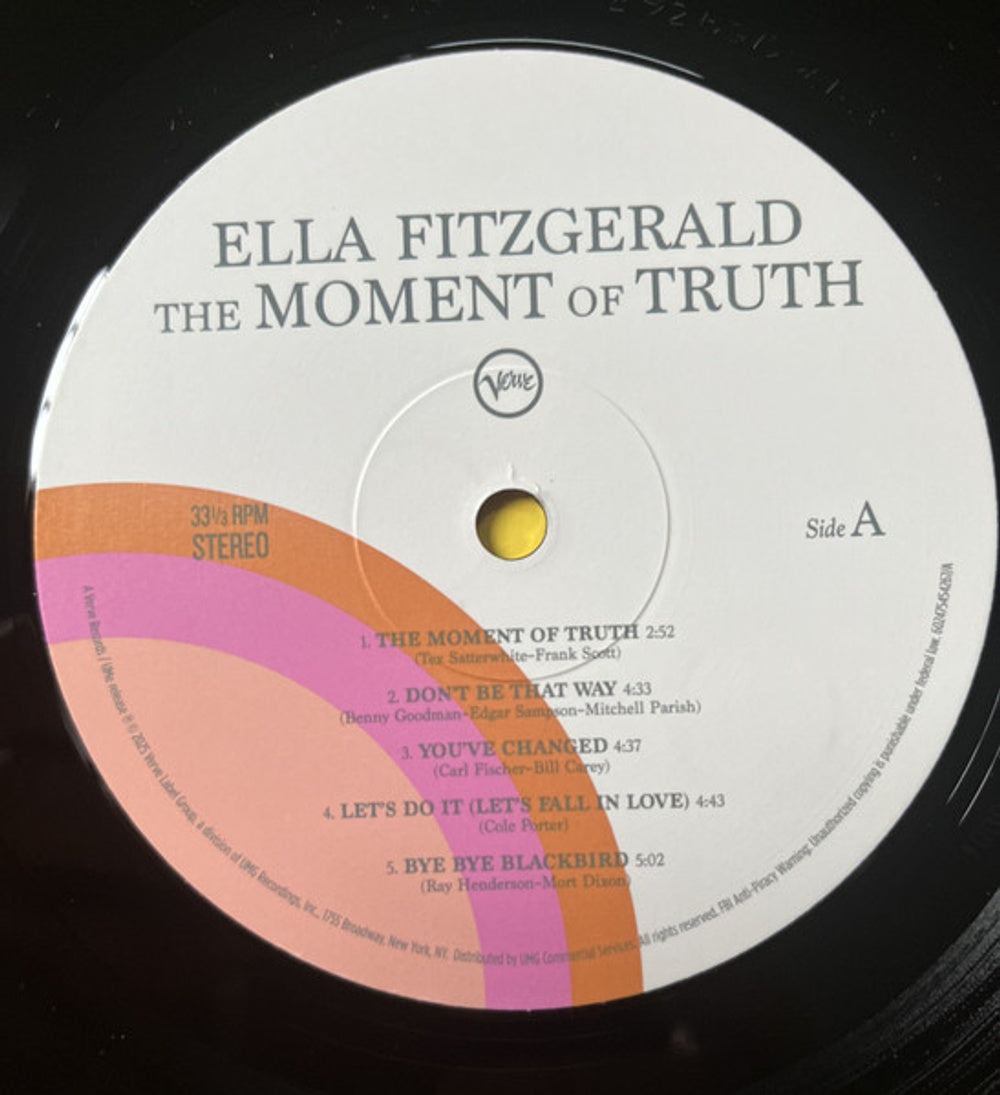 Ella Fitzgerald – Moment Of Truth: Ella At The Coliseum (LP Vinyl) Vinyl Record