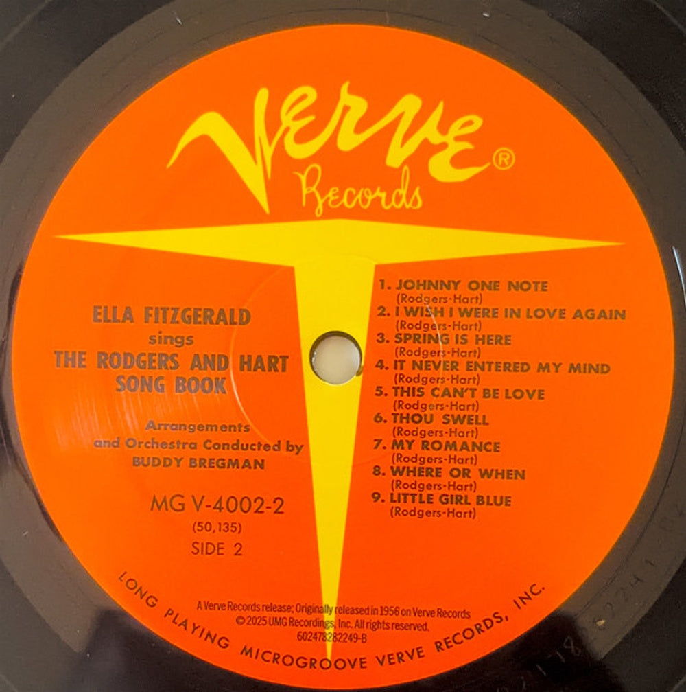 Ella Fitzgerald – Sings the Rodgers and Hart Song Book (2-LP Vinyl) Vinyl Record