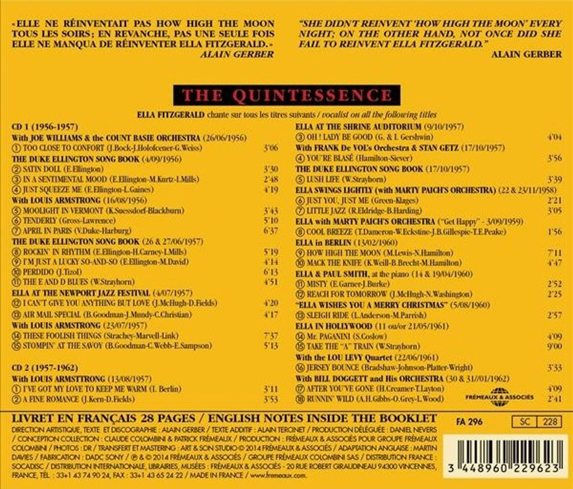 Ella Fitzgerald – The Quintessence: Vol. 2 (2-CD) Music CD