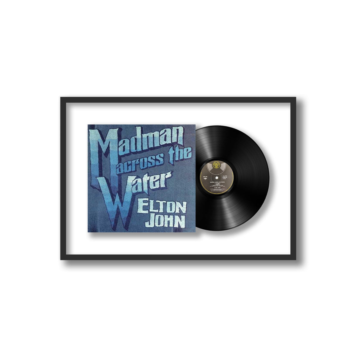 Elton John - Madman Across the Water - Framed Vinyl Record