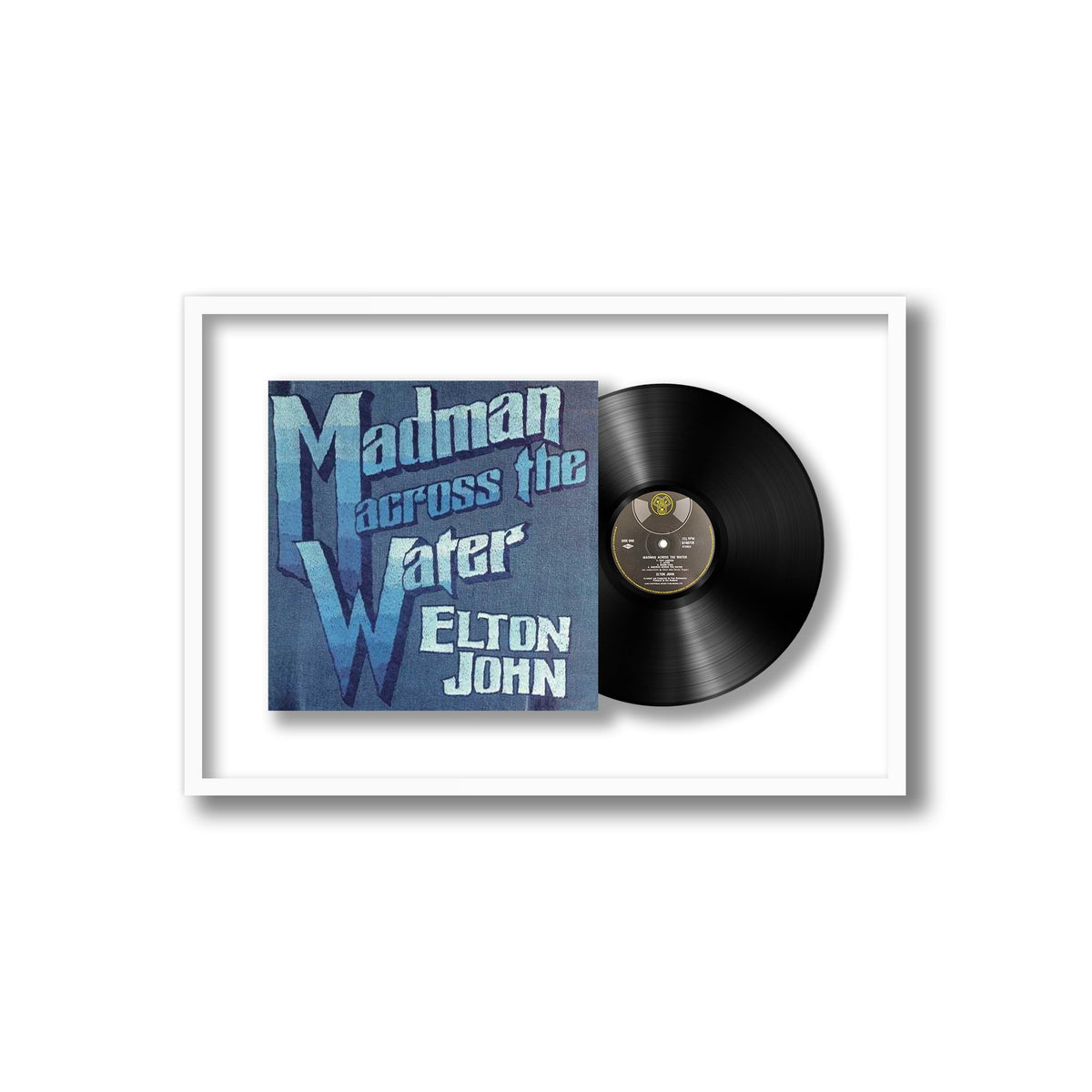 Elton John - Madman Across the Water - Framed Vinyl Record