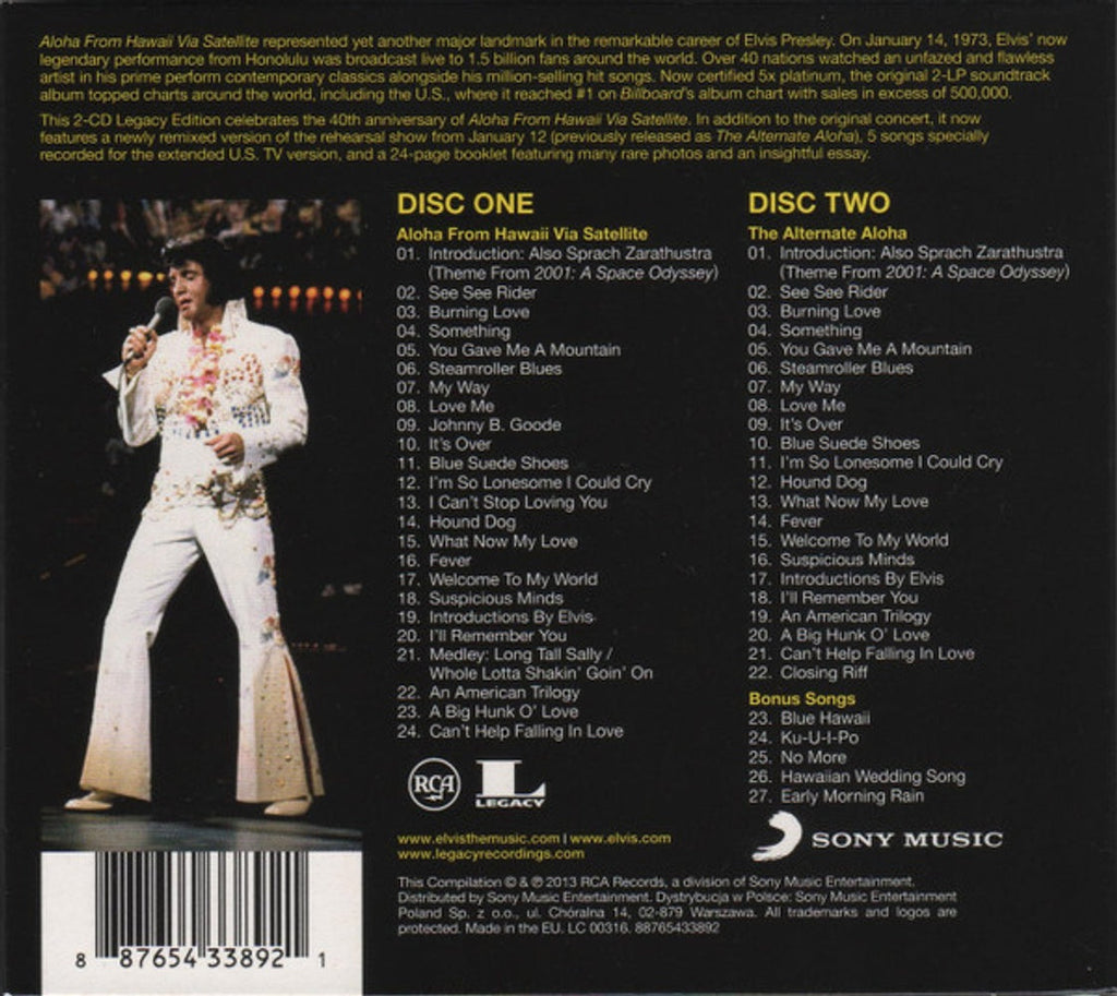 Elvis Presley – Aloha From Hawaii (2-CD) Music CD