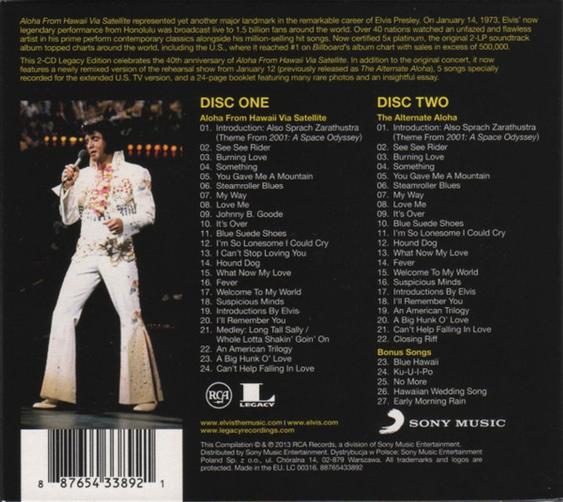 Elvis Presley – Aloha From Hawaii (2-CD) Music CD