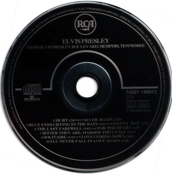Elvis Presley – From Elvis Presley Boulevard, Memphis, Tennessee Music CD
