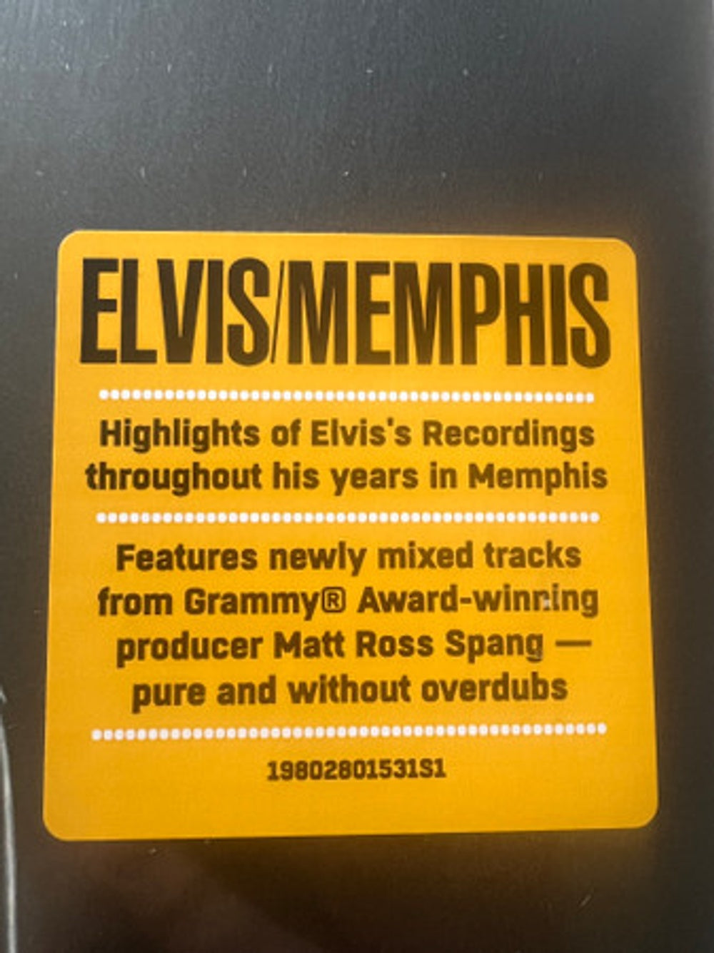 Elvis Presley – Memphis (2-LP Vinyl) Vinyl Record