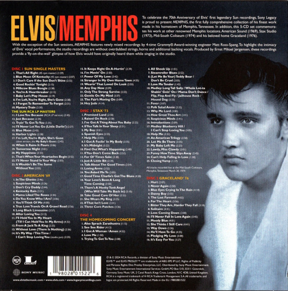 Elvis Presley – Memphis (5-CD) Music CD