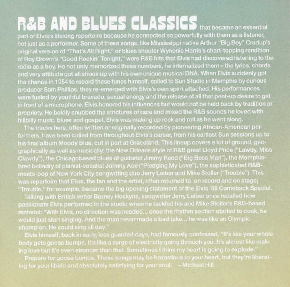 Elvis Presley – R&B Music CD