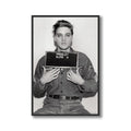 Elvis Presley Military Enlistment Photo Framed Poster