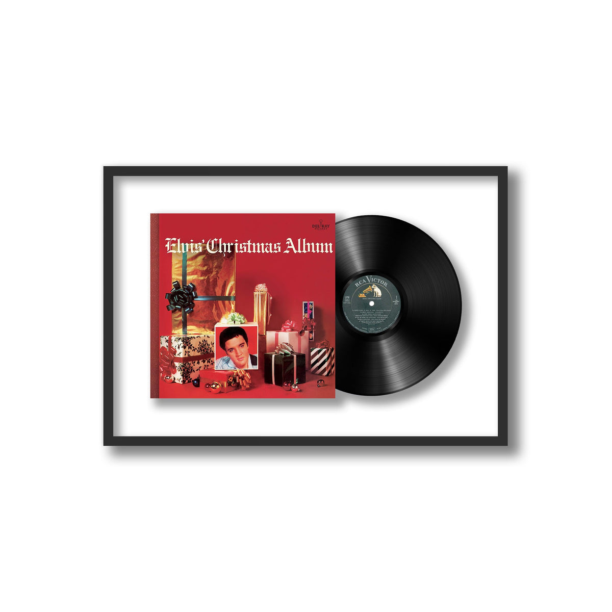 Elvis Presley - Elvis' Christmas Album - Framed Vinyl Record