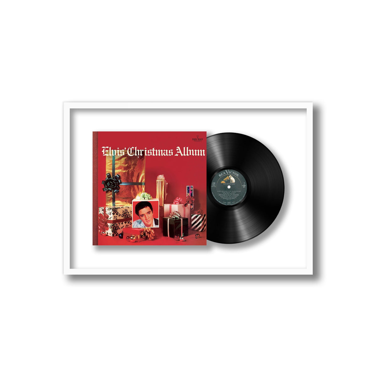 Elvis Presley - Elvis' Christmas Album - Framed Vinyl Record