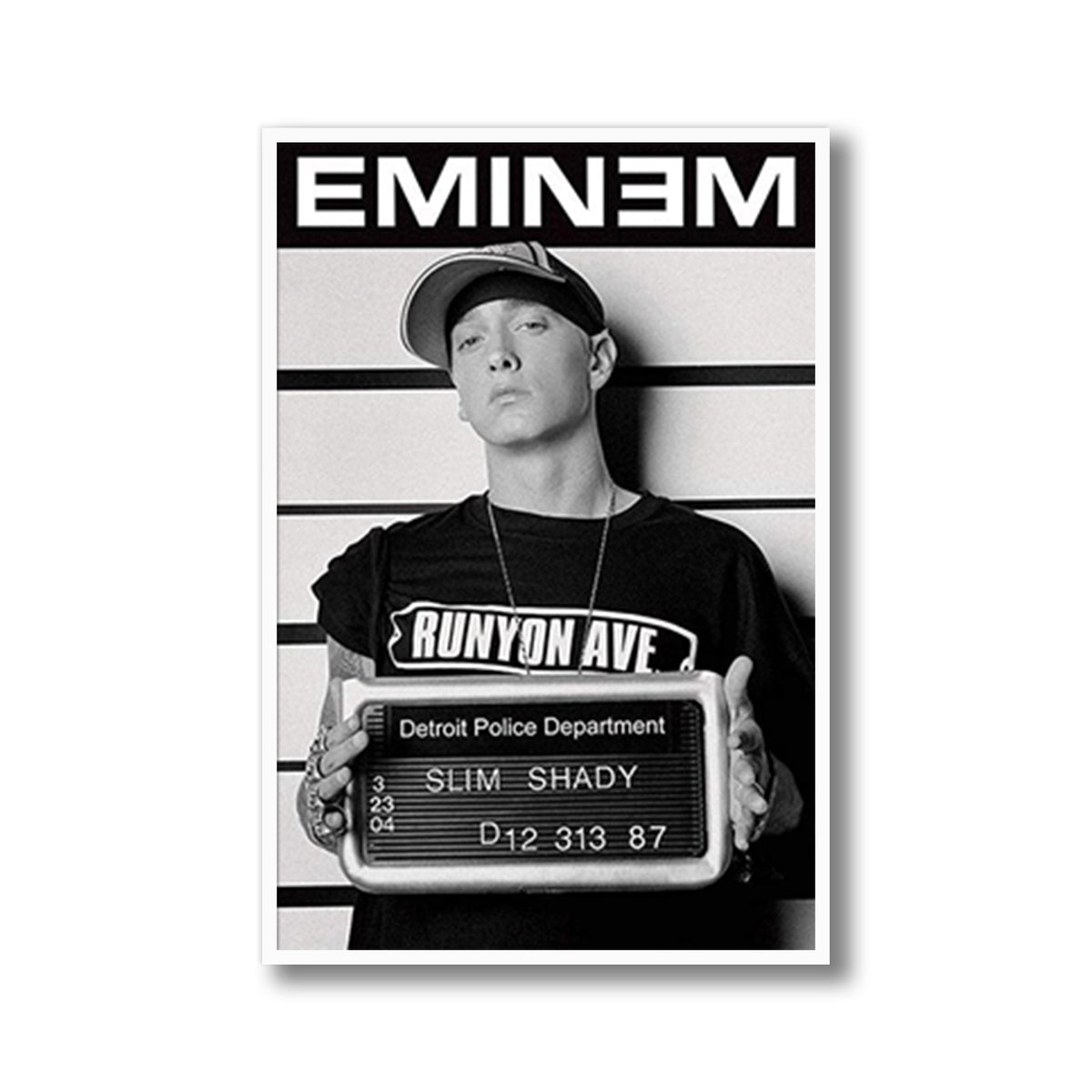 Slim Shady Mug Shot Framed Poster