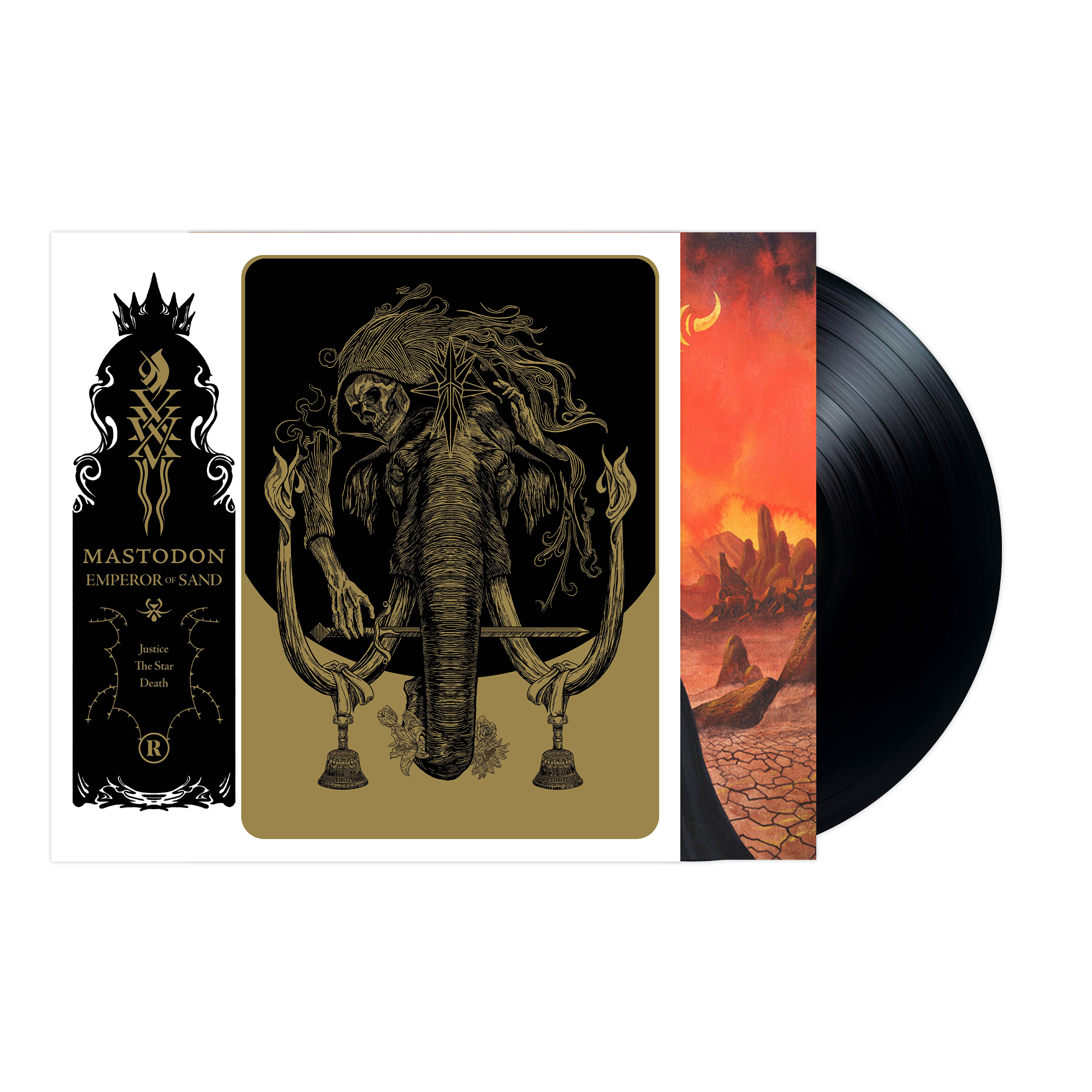 Mastodon - Emperor of Sand 2-LP (Black Vinyl) + Signed 12" x 12" Paul Romano Print Vinyl Record