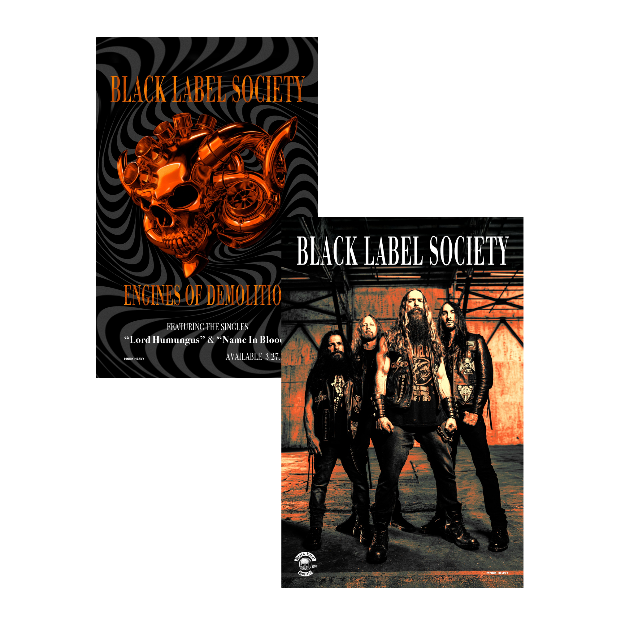 Black Label Society – Engines of Demolition Custard Zoetrope Vinyl Record