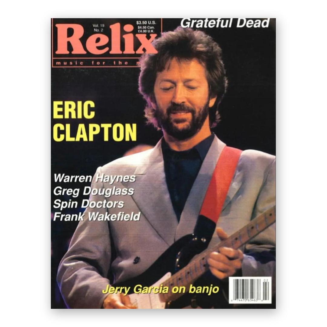 Eric Clapton - April 1992 Relix Issue Magazine