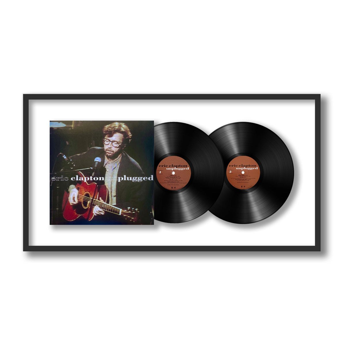 Eric Clapton - Unplugged - Framed Vinyl Record