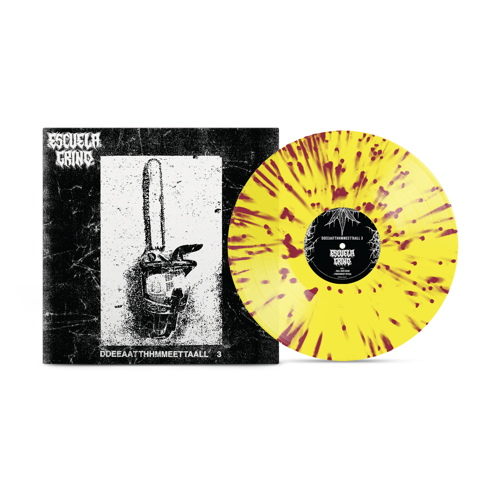 Escuela Grind - DDEEAATTHHMMEETTAALL Lemonade Splatter Vinyl Record