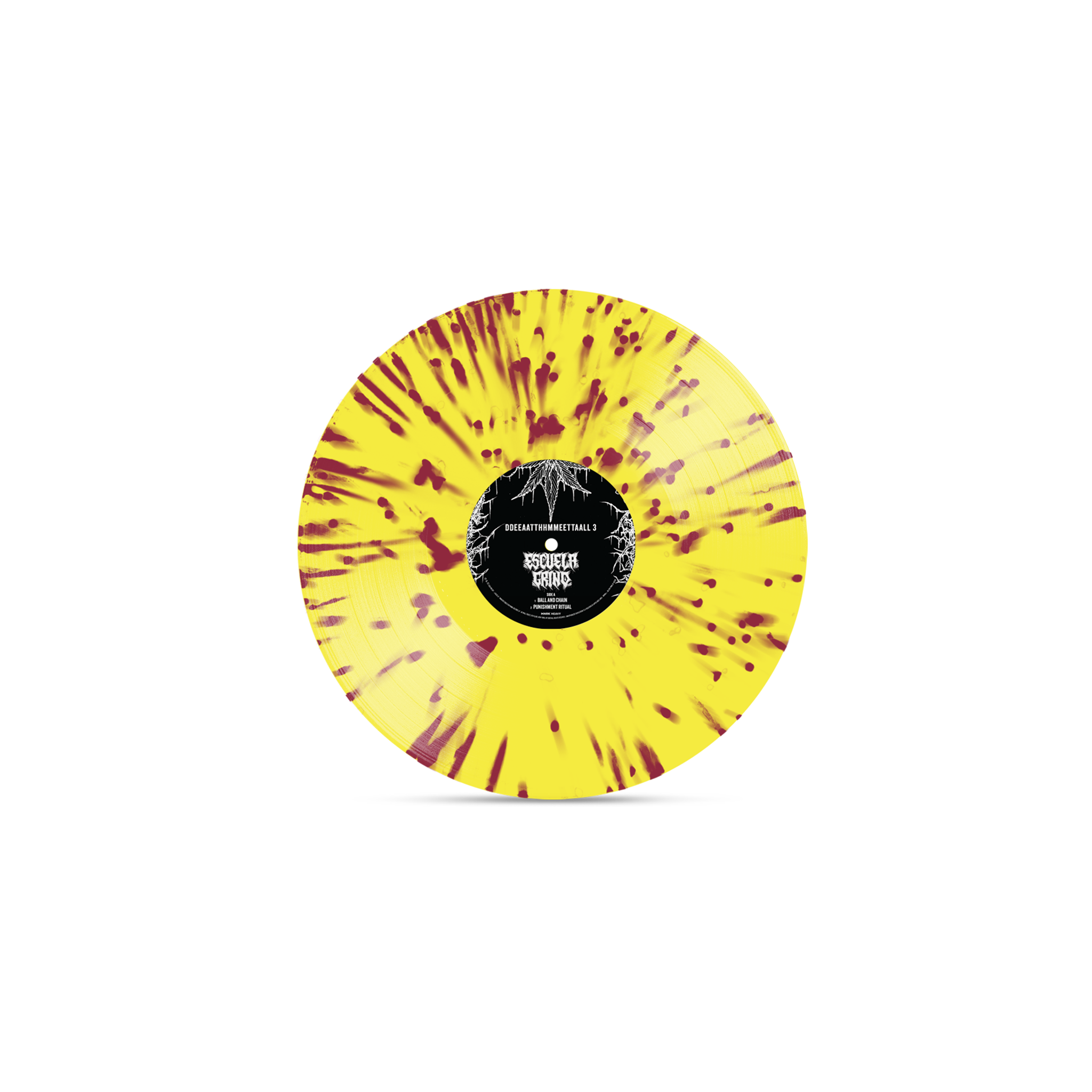 Escuela Grind - DDEEAATTHHMMEETTAALL Lemonade Splatter Vinyl Record