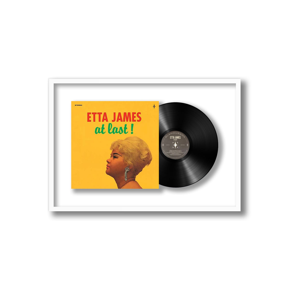 Etta James - At Last - Framed Vinyl Record